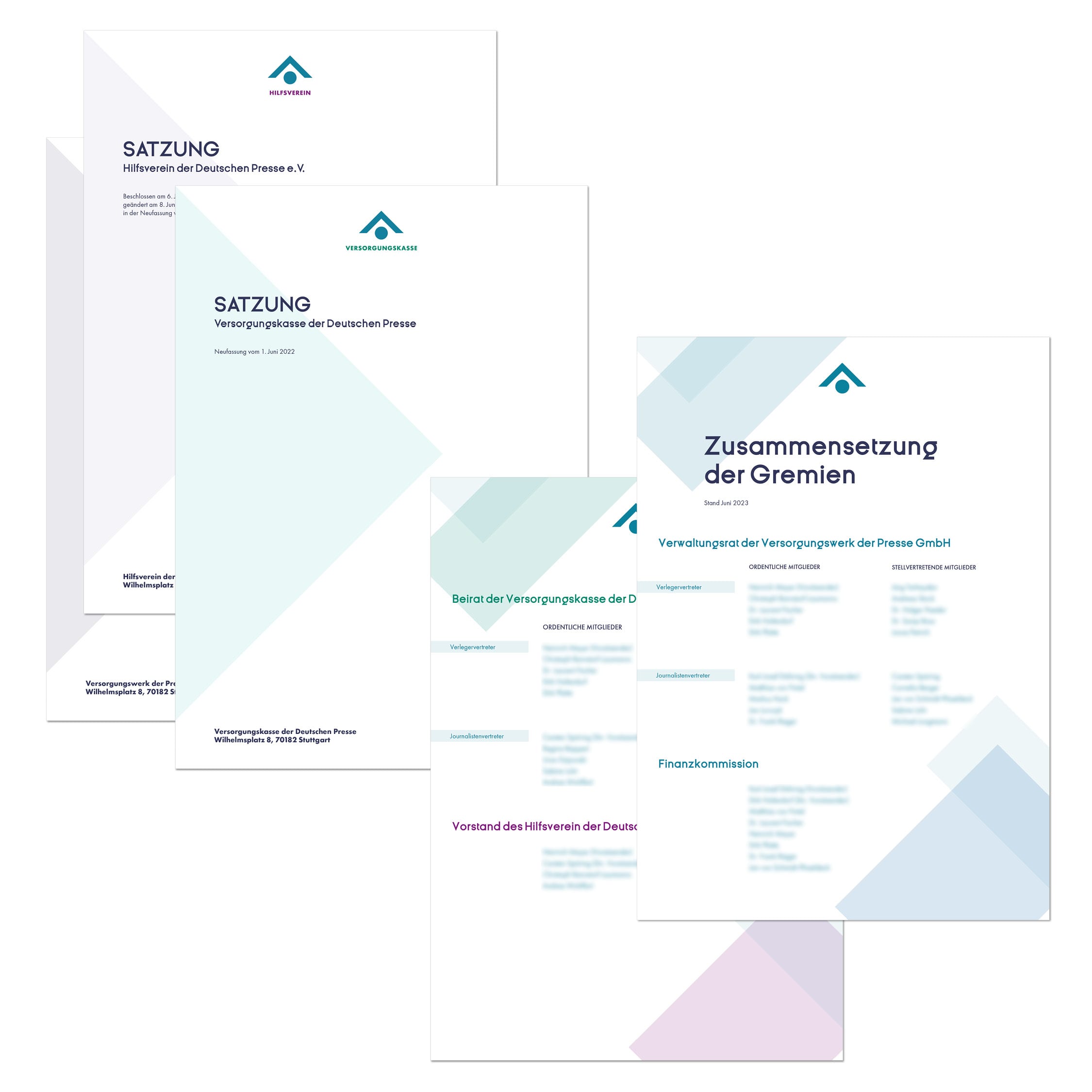 Redesign Satzungen und Dokumente Versorgungswerk der Presse