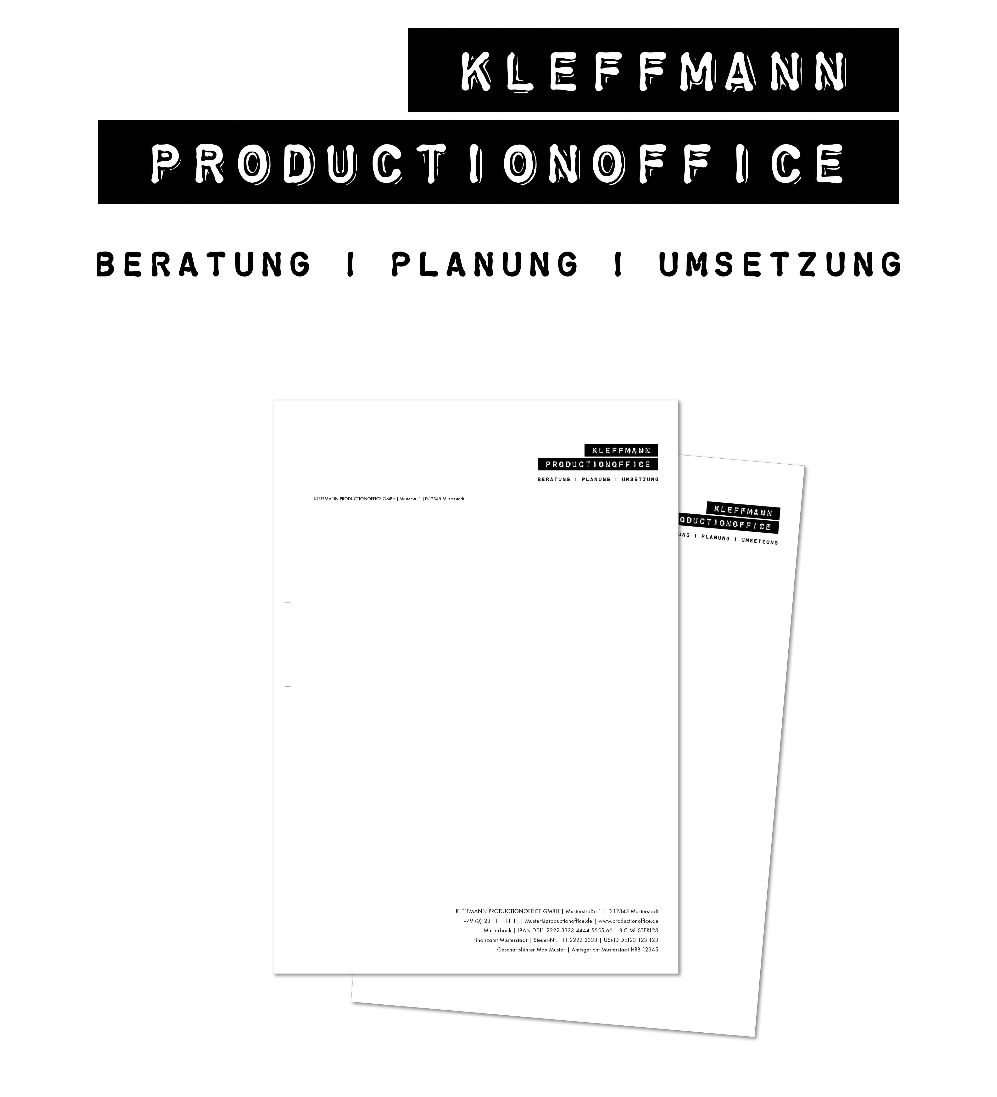 Logo Corporate Design kleffmann production office