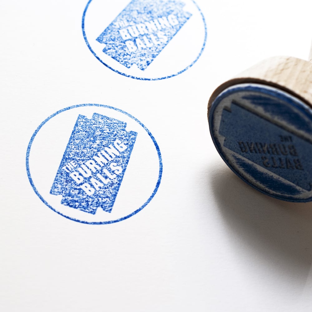 Design Band Logo Plakate Web Flyer CD Cover The Burning Balls