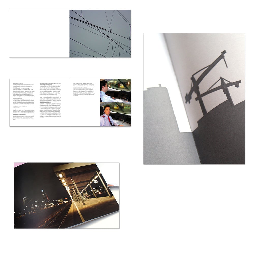 Buch Design Studium Bahnhof Stuttgart BerufsVerkehr Innenseiten