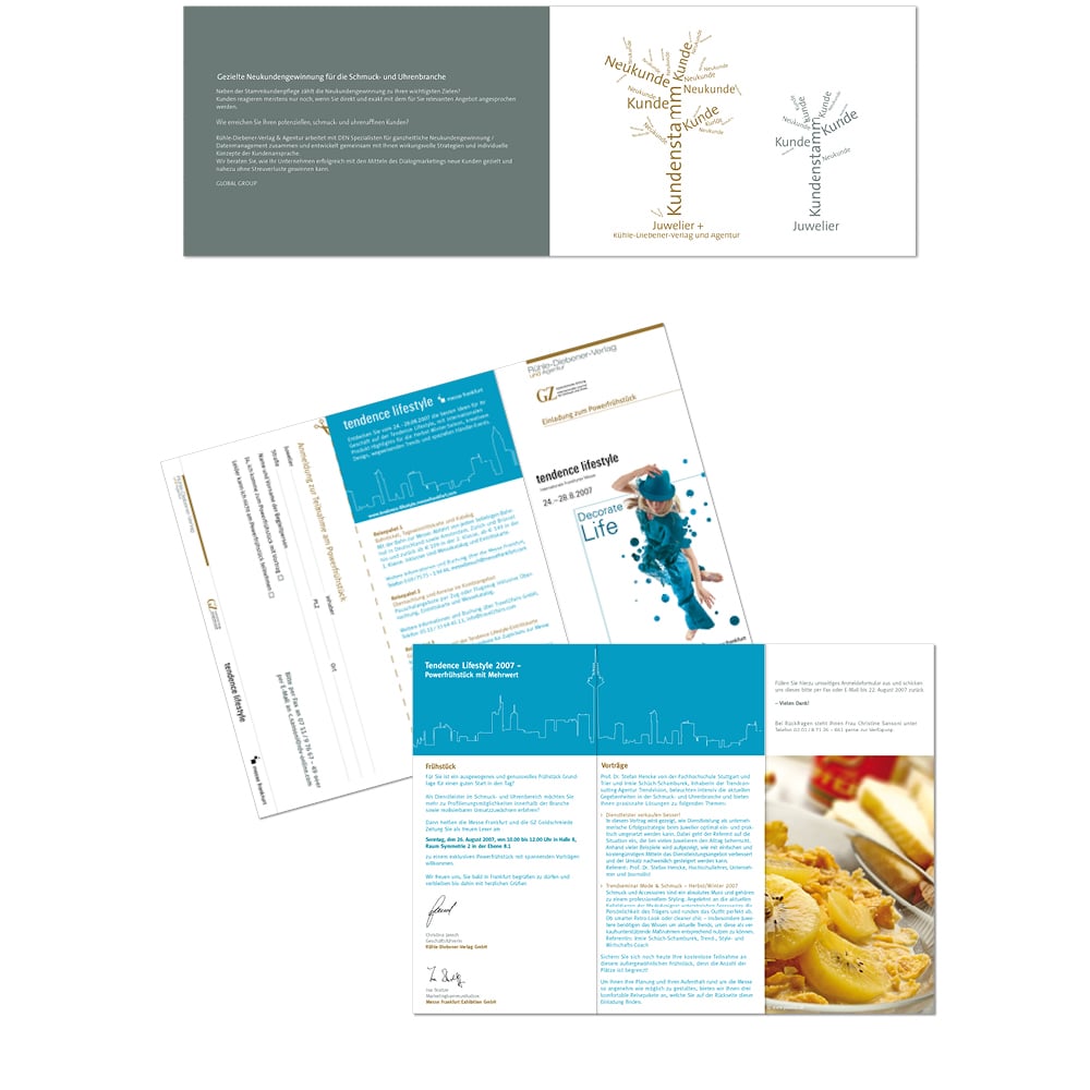 Verlag & Werbeagentur Corporate Design Handbuch Flyer