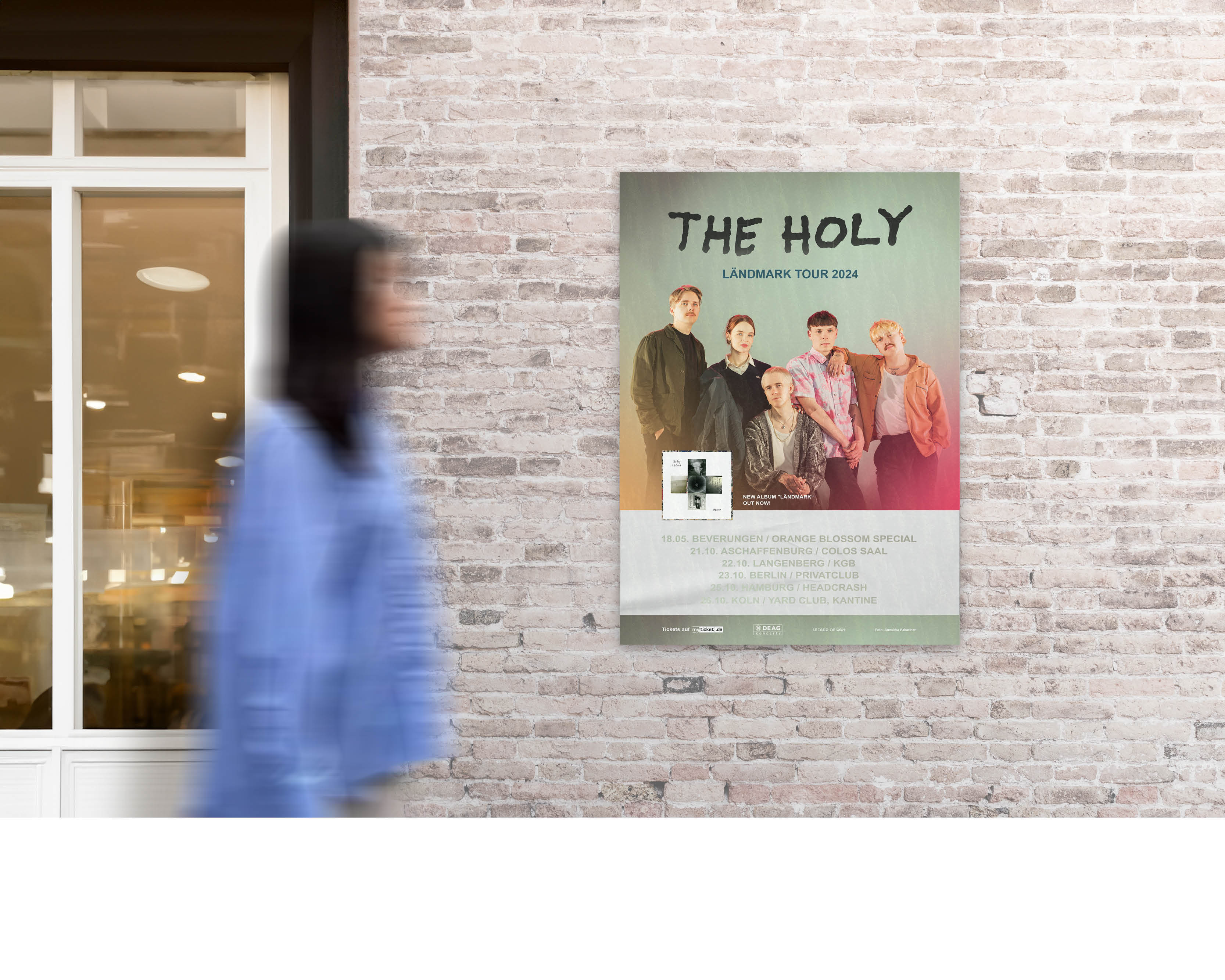 Plakat Design für The Holy - Ländmark Tour 2024 - DEAG